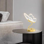 Elegante Tischlampe mit LED und Acrylflügeln – Warmes Licht für Ihr Zuhause