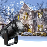 Weihnachtsprojektor mit LED – Schneeflocken-Lichtshow für Innen und Außen