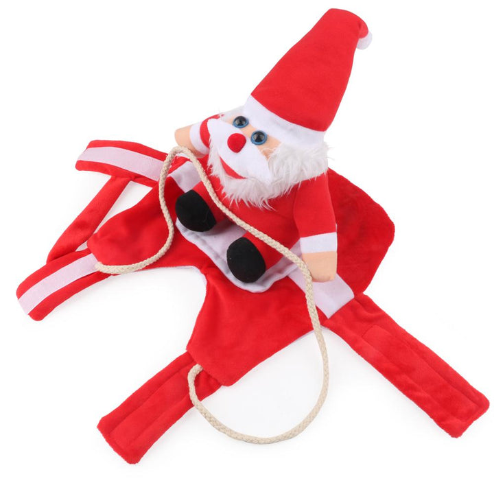 Hundekostüm als Weihnachtsmann