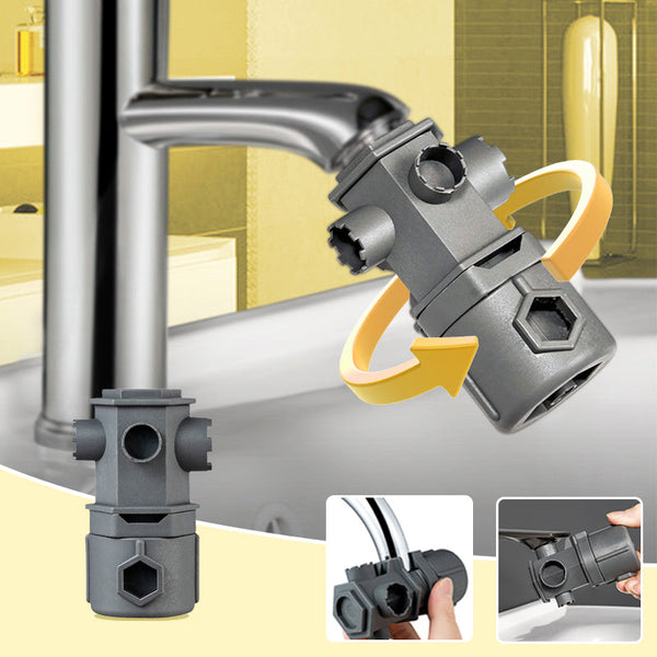 Multifunktionaler Wasserhahn-Schlüssel für Sanitärarbeiten
