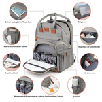 Multifunktionaler Wickelrucksack mit integriertem Wickeltisch