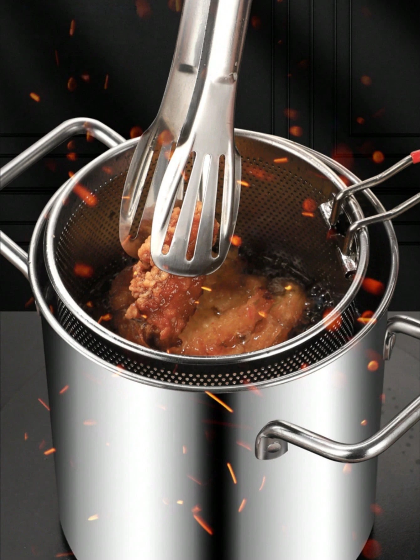 Edelstahl-Fritteuse für gesunde, knusprige Gerichte