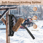 Wandmontierter Holzspalter für Anzündholz