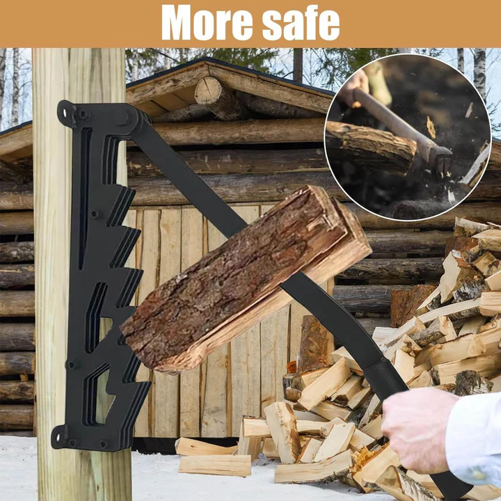 Wandmontierter Holzspalter für Anzündholz