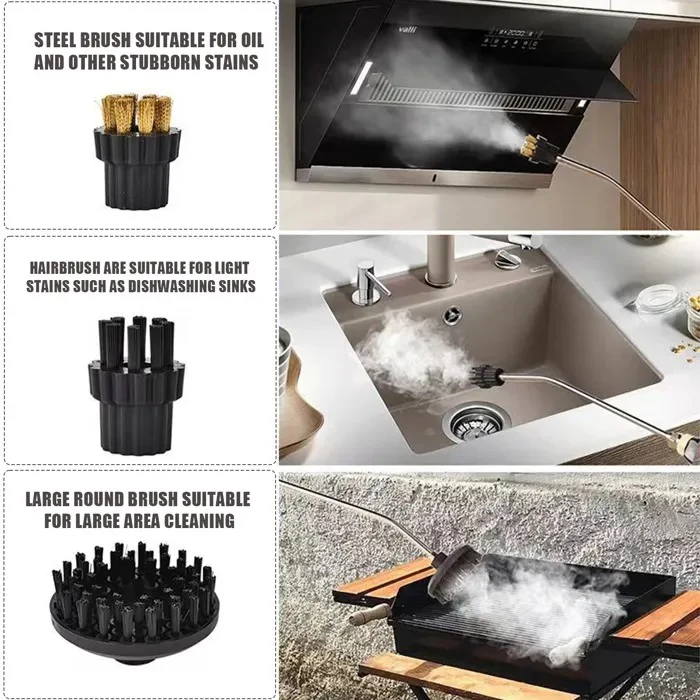 2500W Hochdruck-Dampfreiniger mit Handschuhen