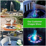Solarbrunnen mit 60 LED-Lichtern