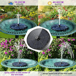 Solarbrunnen mit 60 LED-Lichtern