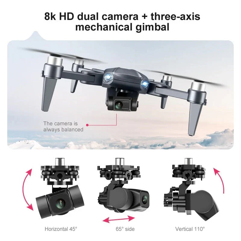 SkyVision | Ultra HD Drohne mit Dualkamera und GPS-Funktion