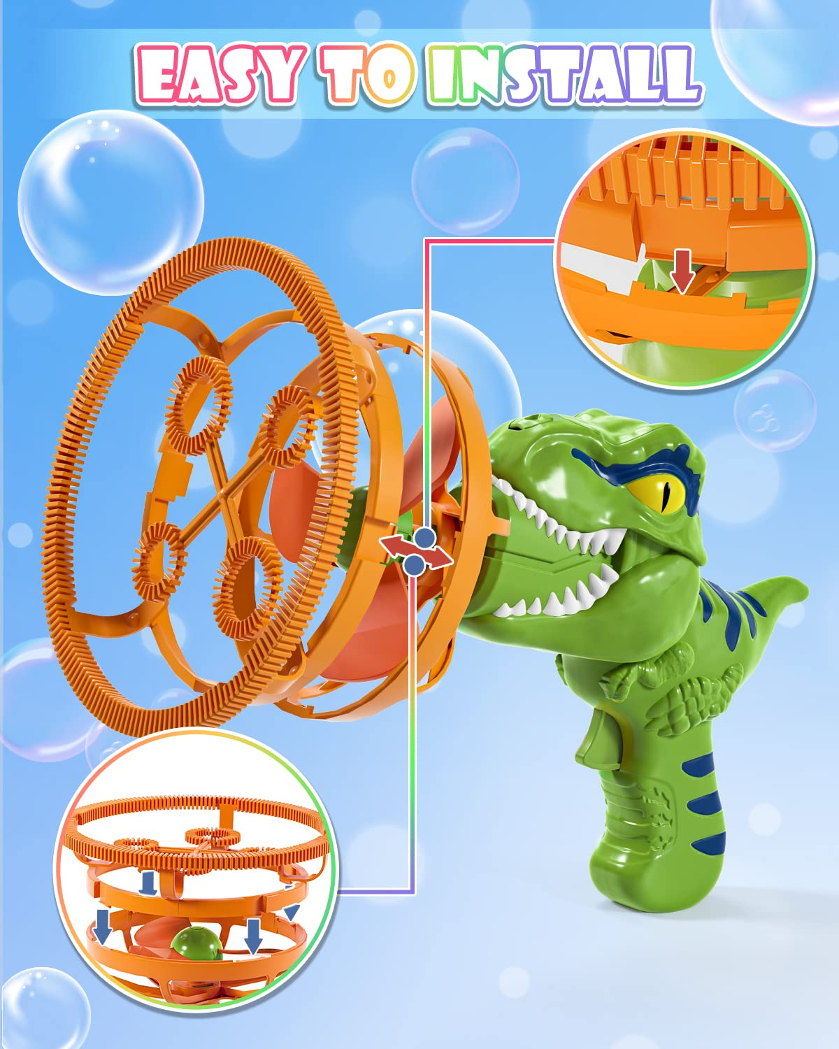 Dino Seifenblasenwerfer – Große Blasen, Großer Spaß