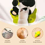 Wandmontierter Kratzbaum für Katzen mit Spielzeugen