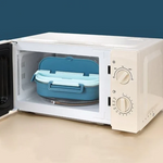 Isolierte Lunchbox mit 4 Fächern aus Edelstahl für frische Mahlzeiten