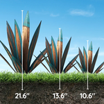 Metallische Agave Deko-Pflanze für drinnen und draußen