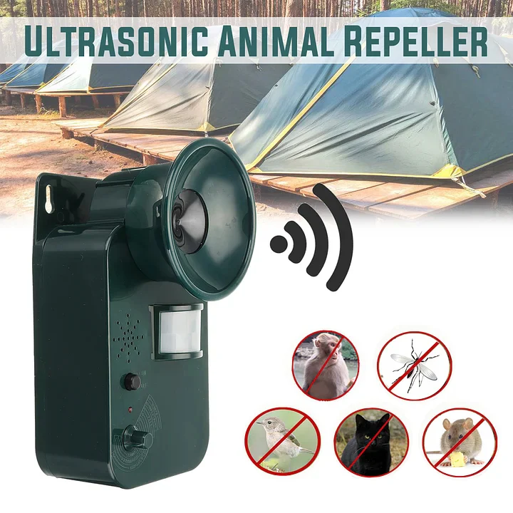 Ultraschall-Tierabwehrgerät für den Außenbereich mit Bewegungssensor