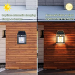 Solarbetriebene Wandleuchten für den Außenbereich, 2er Set