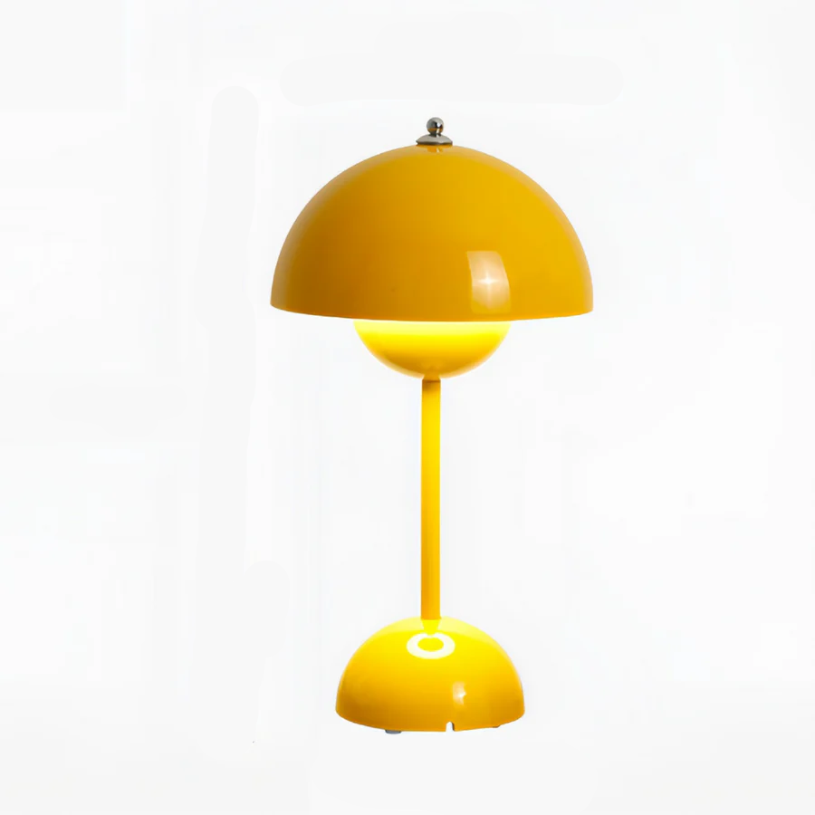 Stilvolle Pilzlampe mit USB-Ladefunktion