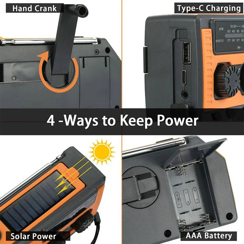 Sonnenschein | Solar-Handkurbel Notfallradio mit Powerbank