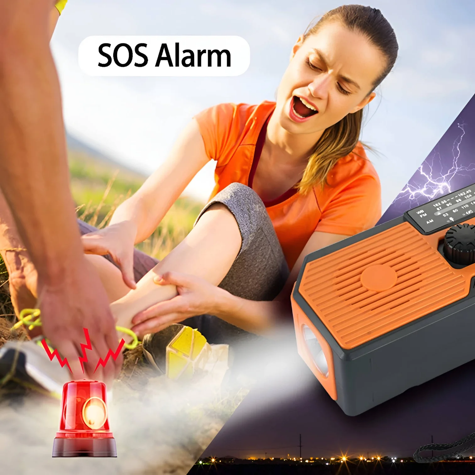 Sonnenschein | Solar-Handkurbel Notfallradio mit Powerbank