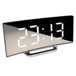 Elegante gebogene LED Digitaluhr für modernes Wohnen