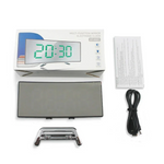 Elegante LED-Uhr mit gebogenem Design