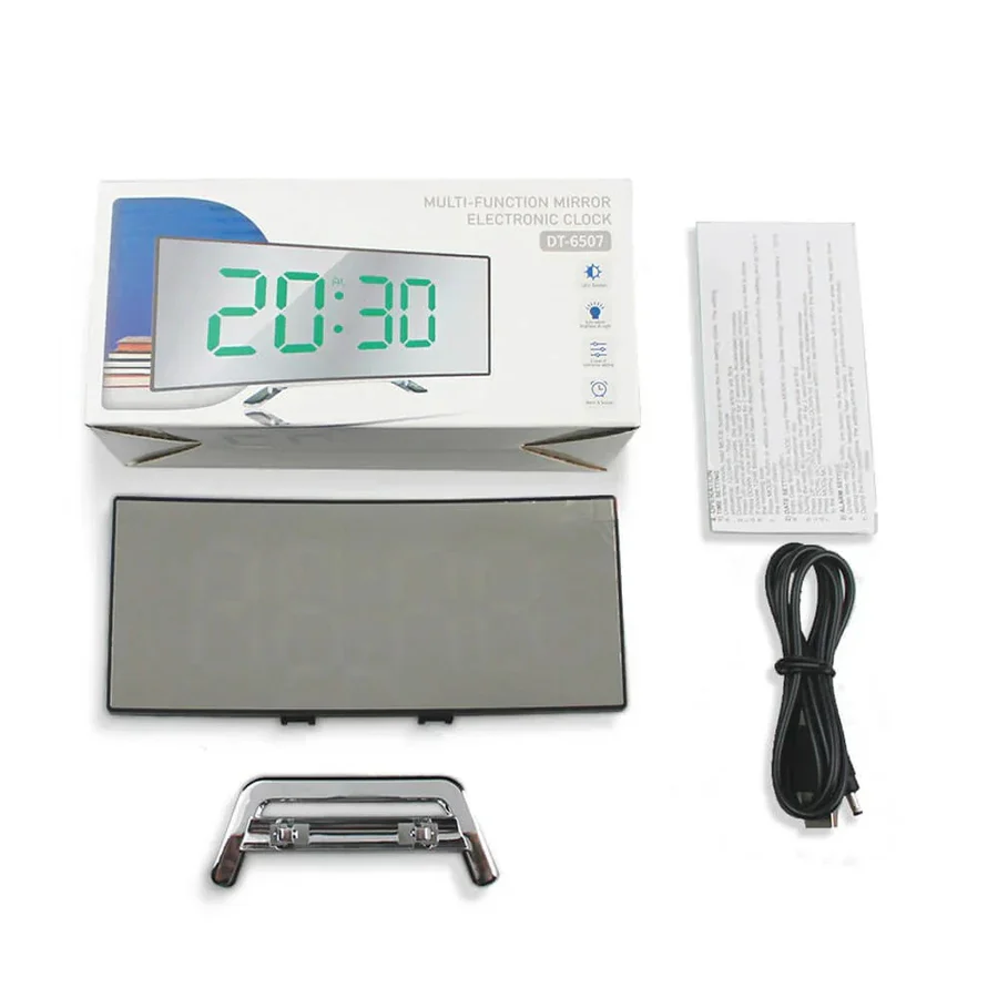 Elegante LED-Uhr mit gebogenem Design