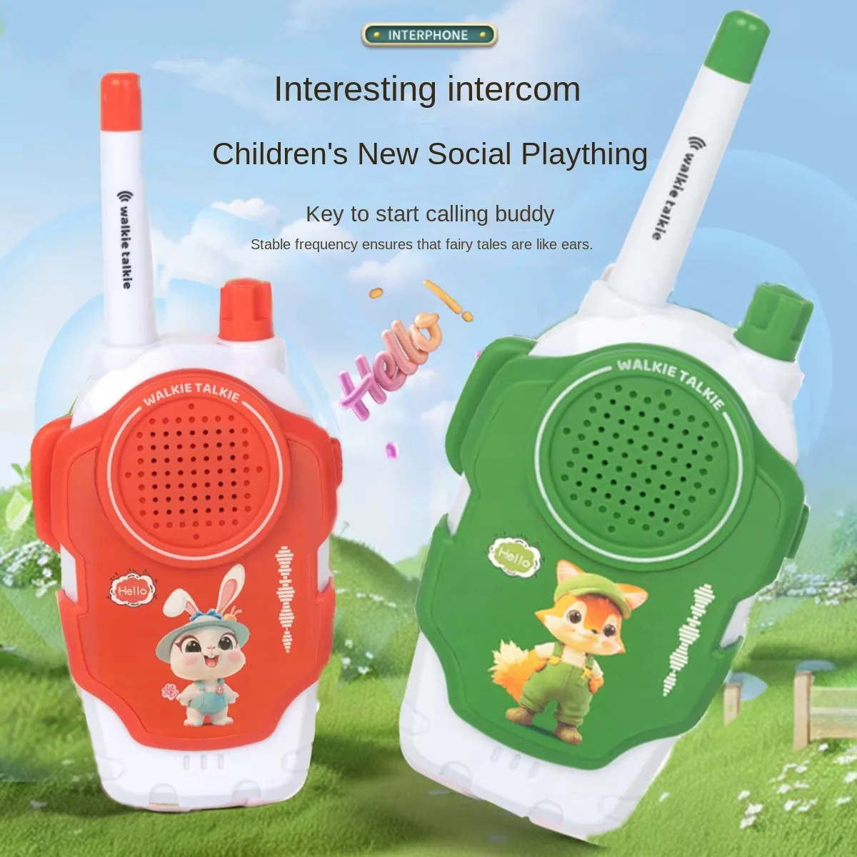 Abenteuer-Funkgeräte für Kinder – Ideal für Outdoor-Spaß, 2er Set
