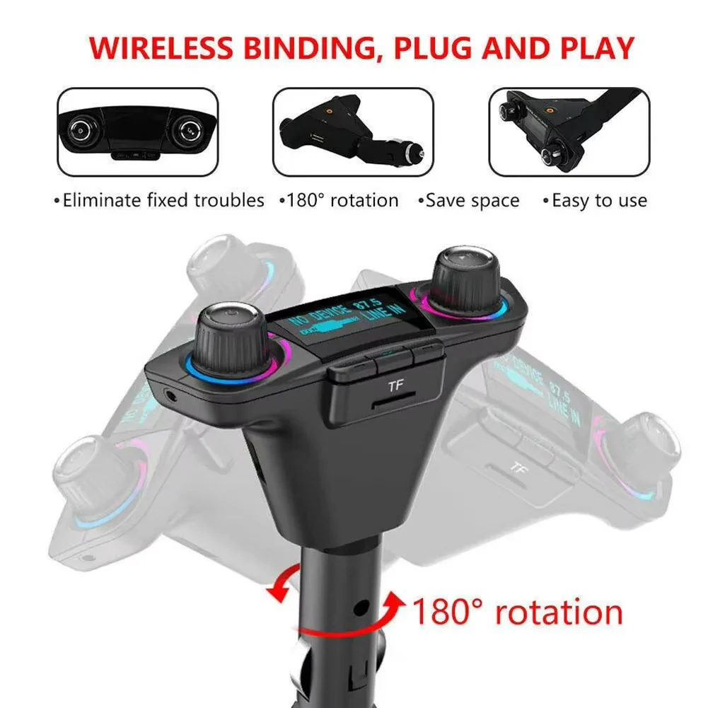 Drahtloser Auto FM-Transmitter mit USB-Ladegerät
