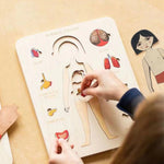 Holzpuzzle zur Anatomie des menschlichen Körpers – Lernspiel