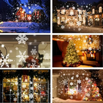 Weihnachtsprojektor mit LED – Schneeflocken-Lichtshow für Innen und Außen