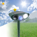 Solarbetriebener Tiervertreiber mit Ultraschall – 4er Set