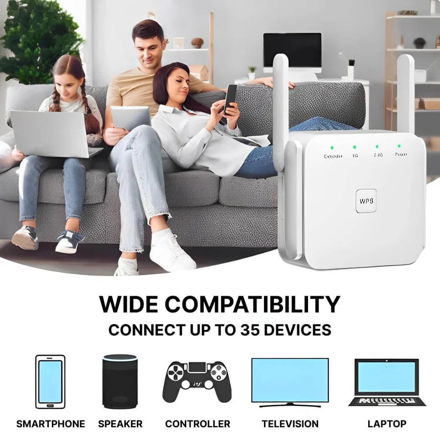 Leistungsstarker WLAN-Repeater mit großer Reichweite