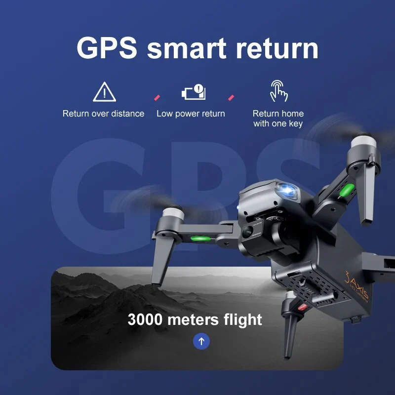 SkyVision | Ultra HD Drohne mit Dualkamera und GPS-Funktion