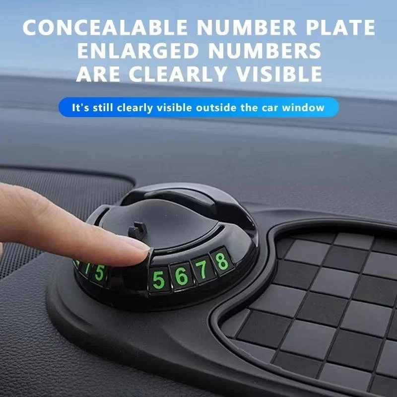 Vielseitiger Handyhalter für das Auto mit rutschfester Unterlage
