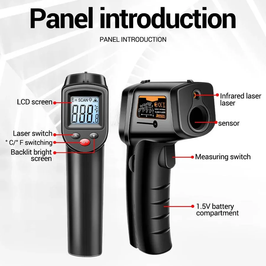 Kontaktfreies Infrarotthermometer für präzise Messungen