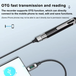 Kompakter Digitaler Sprachrekorder & MP3-Player mit Klarer Aufnahme