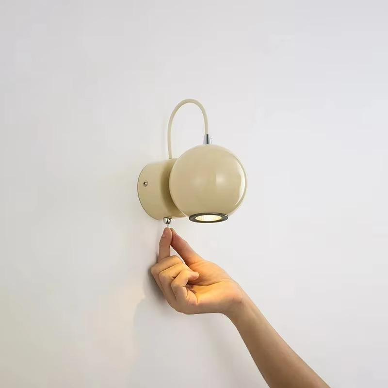 Klassische Kugel-Wandleuchte – Elegante LED-Beleuchtung mit sanfter Ausstrahlung