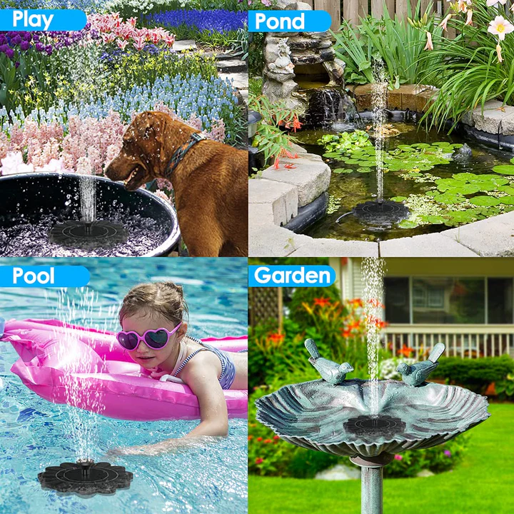 Wasserspielzeug in Blumenform für Teiche und Schwimmbecken