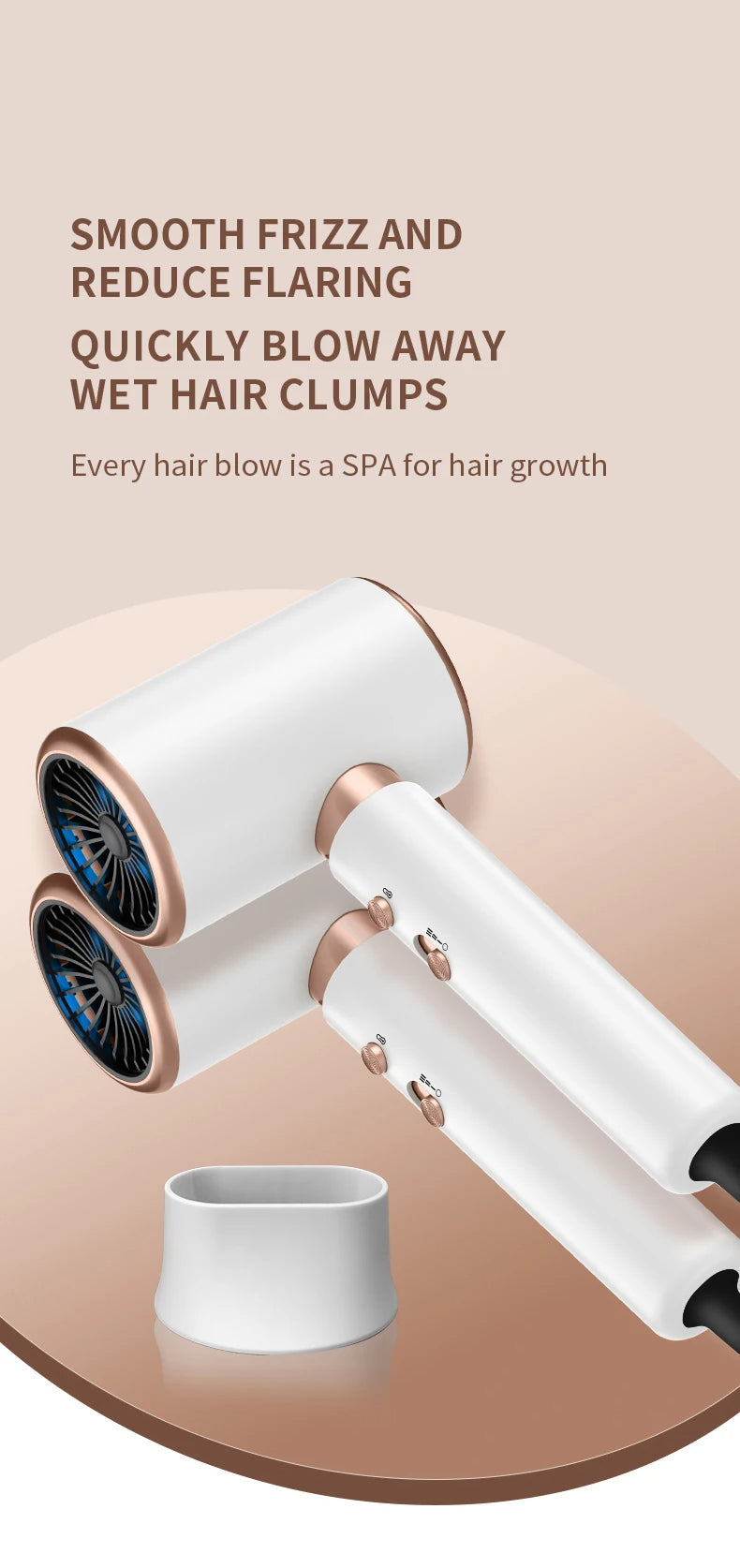 Professional Hair Dryer 2400W | Fast & Gentle for Perfect Styles