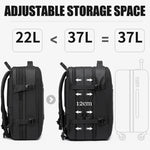 Wasserdichter erweiterbarer Rucksack für Reisen – Hohe Kapazität & Diebstahlschutz