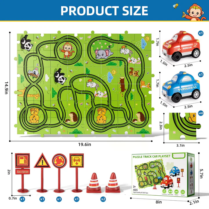 Buntes Lernpuzzle für Kinder