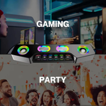 Bluetooth Lautsprecher für den Desktop mit RGB-Effekten