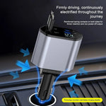 Faltbares Autoladegerät mit USB-C und USB-A – 120W Schnellladung
