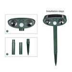 Solarbetriebener Ultraschall-Hirschvertreiber, 4er-Pack