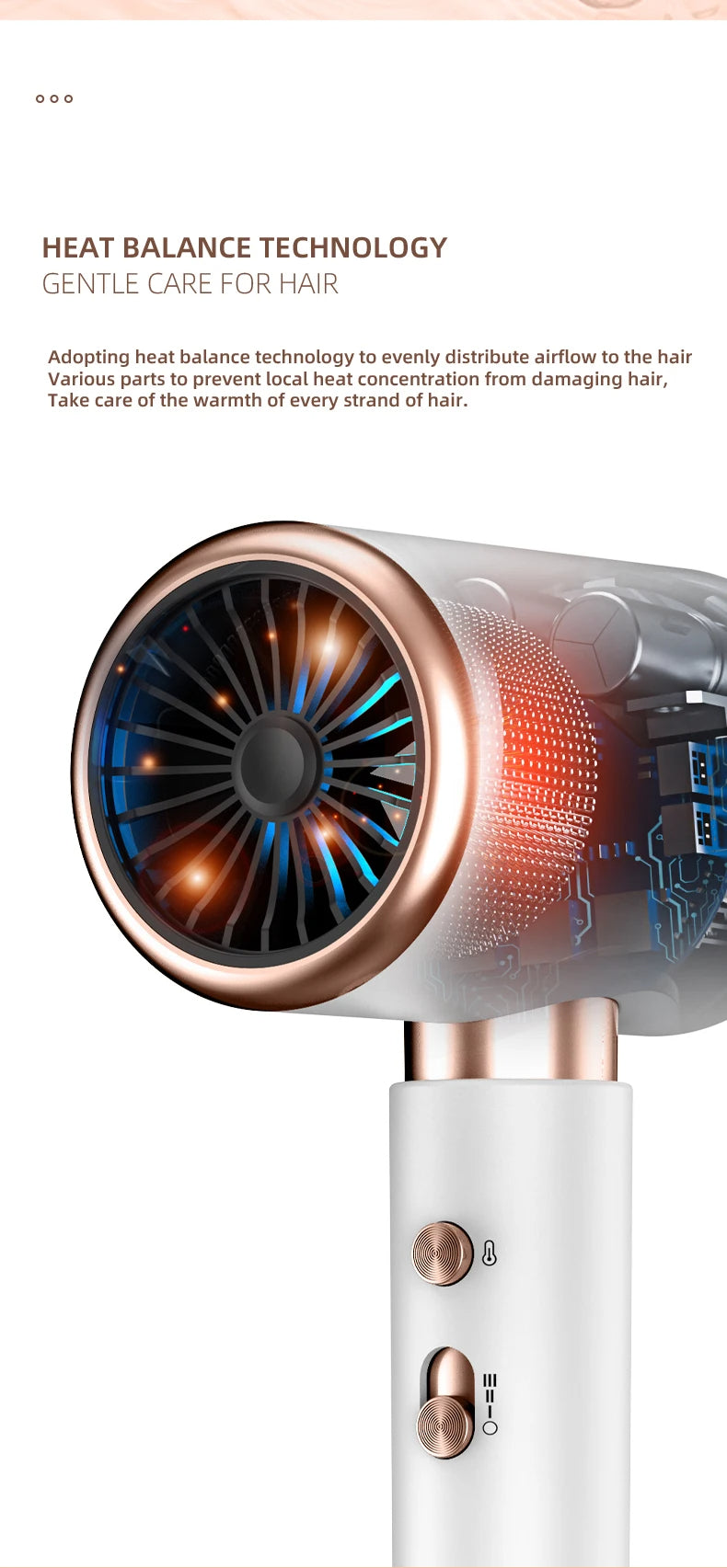 Professional Hair Dryer 2400W | Fast & Gentle for Perfect Styles
