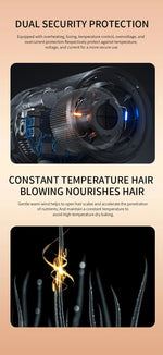 High-Performance Hair Dryer with Smart Ionic Care