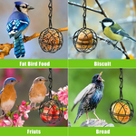 Metallhängender Vogelfutterspender Set