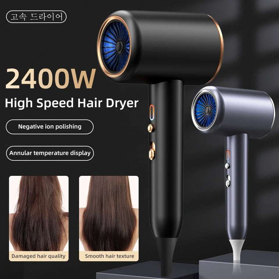 Professional Hair Dryer 2400W | Fast & Gentle for Perfect Styles