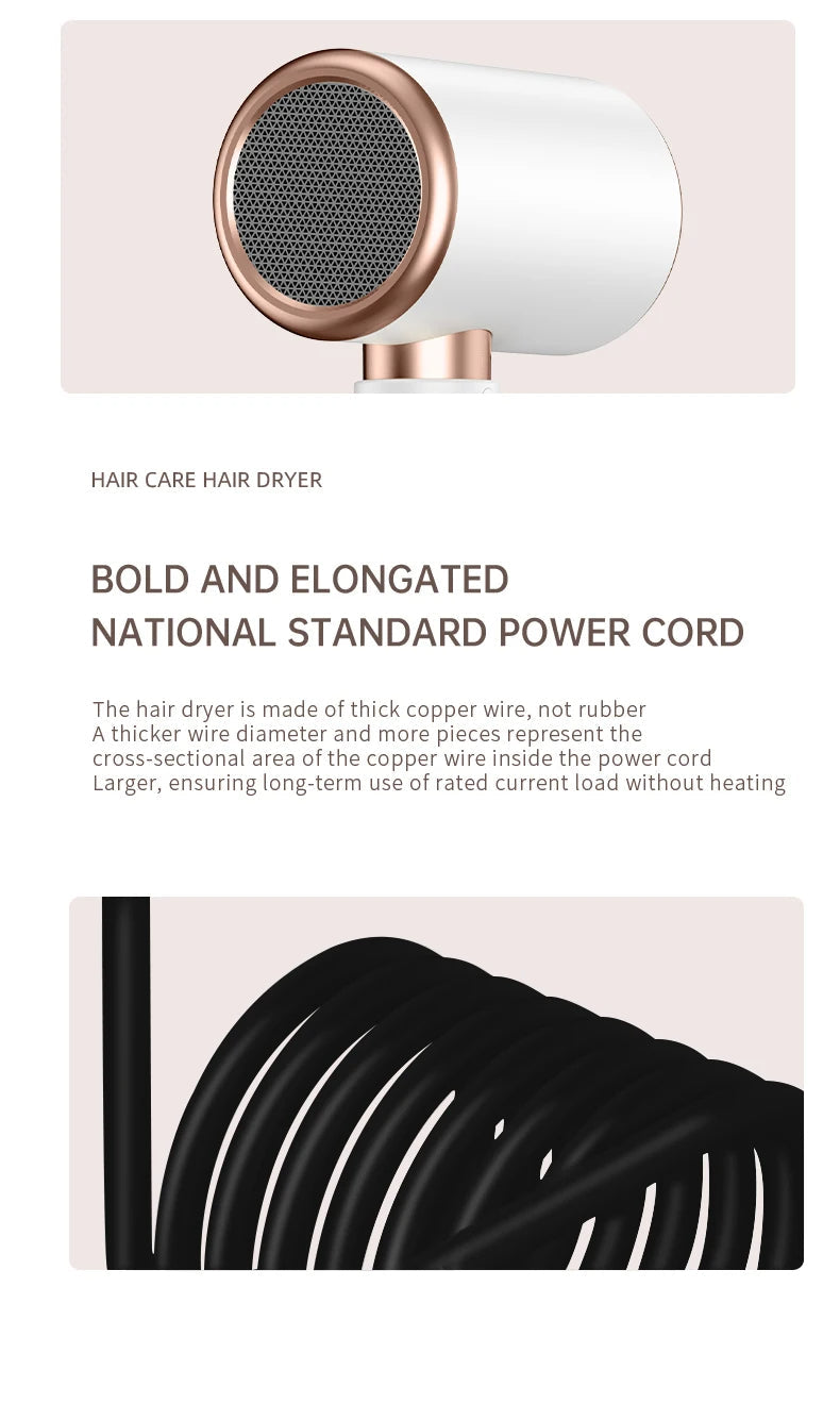 Professional Hair Dryer 2400W | Fast & Gentle for Perfect Styles