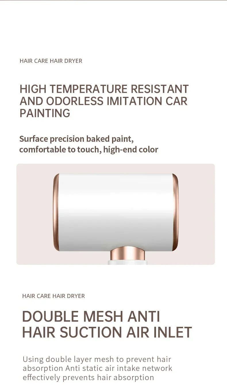 High-Performance Hair Dryer with Smart Ionic Care