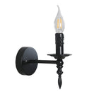 Elegante schwarze Wandleuchte