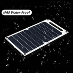Tragbares USB-Akku mit wasserdichtem Solarpanel